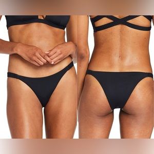 Vitamin A Zuri Bikini Bottoms Black size 4/XS, 10/L, & 12/XL NWT